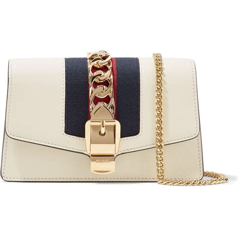 gucci sylvie bag mini chain white